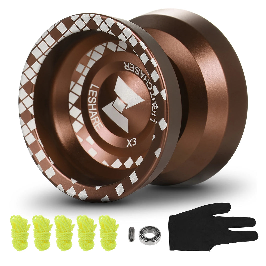 Professional Yo-Yo Ball - Aluminum Alloy Responsive Yo-Yo with Unresponsive Bearing - For Professionals & Beginners