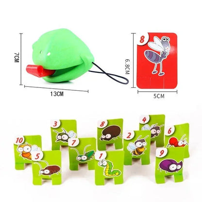 Frog Mask Wagging Tongue Lick Cards - Board Game for Children, Family Party Toy, Antistress Funny Desktop Puzzle Game