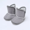 Winter Baby Snow Boots Plus Velvet Soft Sole Booties with Pompom for Indoor Walking