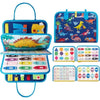 Number Creative Felt Busy Board – Cute Cartoon DIY 3D Quiet Activity Cloth Book with Handle, Portable Fine Motor Skills Toy for Babies