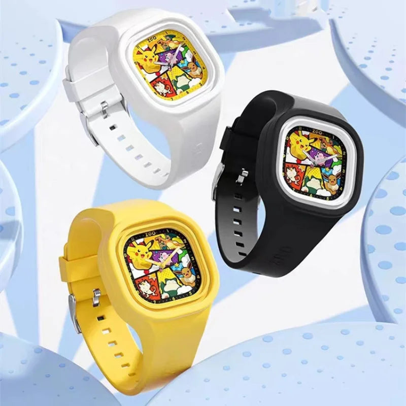 Pokemon Pikachu Creative Dial Waterproof Luminous Silicone Watch Children’s Birthday Gift