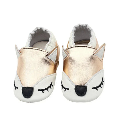 Toddler Baby Shoes – Newborn Infant Boys & Girls Soft Genuine Cowhide Moccasins, First Walkers, Skid-Proof (0-24M)
