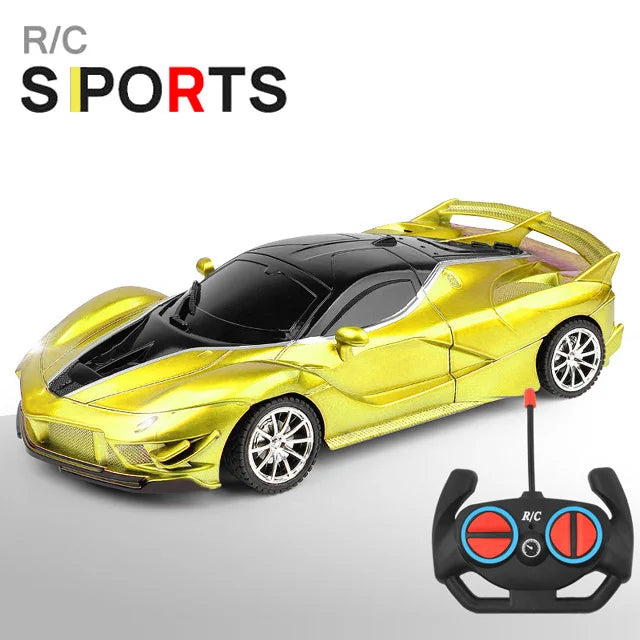 1/18 RC Car with LED Lights and 2.4G Remote Control High-Speed Drift