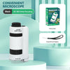 Pocket Microscope Toy Kit for Kids – 60–120x Mini Handheld with Light