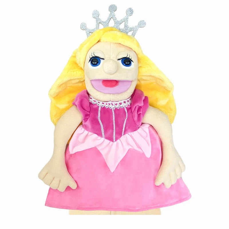 Big Plush Hand Puppets, Cartoon Doctor Police Nurse Teacher Ventriloquism Dolls