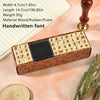 40-Piece Vintage Wooden Alphabet Rubber Stamp Set for Crafts, Card Making & Scrapbooking
