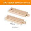 1-Piece Wooden Train Track Accessory – Compatible Railway Piece for Kids Wooden Train Sets, Educational Toy