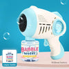 Large Automatic 88-Hole Dinosaur Gatling Bubble Gun - Rocket Bubble Machine Blower for Kids & Adults, Outdoor Toy