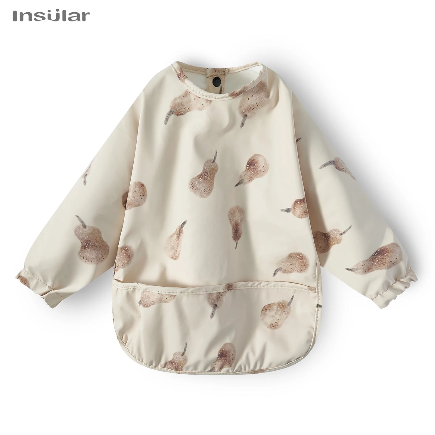 Waterproof Long-Sleeve Baby Bib with Pocket – Full-Cover Feeding Apron for Mess-Free Mealtime - Kidzy Market