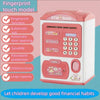 Banknote Fingerprint Deposit Box Electronic ATM Coin Safe Large Capacity Children's Password Lock Birthday Gift