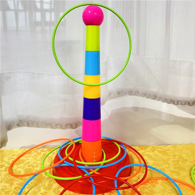 Children’s Throw Circle Game – Stacked Toy for Indoor & Outdoor Fun, Parent-Child Interactive Early Education Gift