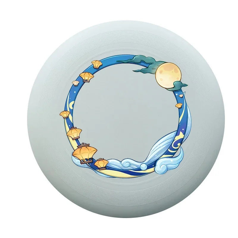 Flying Disc Frisbee Flying Saucer — 20 cm (7.9 in) & 27.5 cm (10.8 in) Portable Outdoor Throwing Toy for Kids & Adults