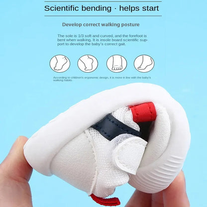 Baby Toddler Shoes Four Seasons 0-3 Year Old Children's Soft Sole Non-Slip Shoes Girl Boy Mesh Breathable Walking Shoes