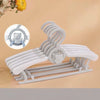 5-Pack Anti-Slip Baby Clothes Hangers, Plastic Body with Metal Hooks — Adjustable Nursery & Kids Coat Hanger