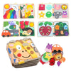 Montessori Giraffe Busy Board 3D Felt Quiet Book - Sensory Learning Toy for Fine Motor Skills & Early Education