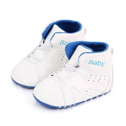 Meckior Baby Boys Girls Sneakers Soft Bottom Non-Slip Soccer Basketball Sports Shoes First Walker Crib Shoes