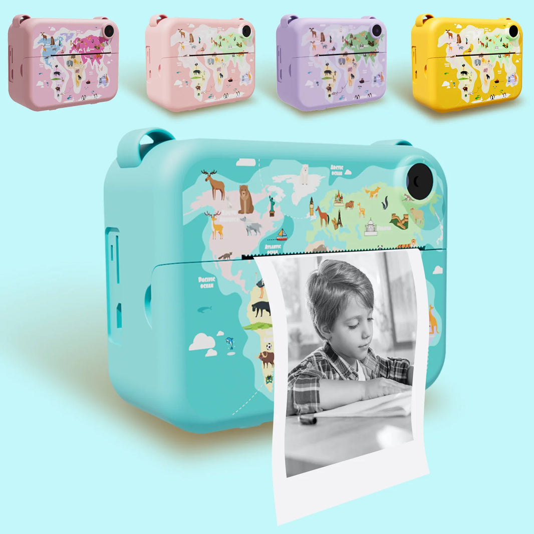 Digital Kids Instant Print Camera with Mini Thermal Printer, Photography Toy, Holiday Gift