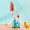 360 Degree Rotation Silicone Bottle Brush Set, Baby Bottle Cleaner, Food Grade Pacifier & Nipple Cleaning Brushes, BPA Free