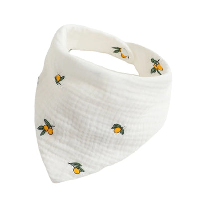 Baby Bandana Bibs | Muslin Drooling Bib for Infants 0-1 Year | High Absorbent Teething & Soothe Towel | Stylish Floral Design - Kidzy Market