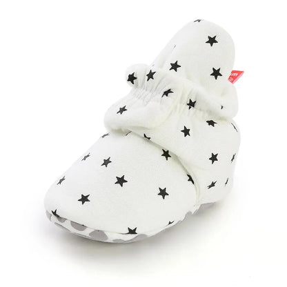 Meckior Baby Socks Shoes Star First Walkers Anti-Slip Booties for Infant Boy & Girl
