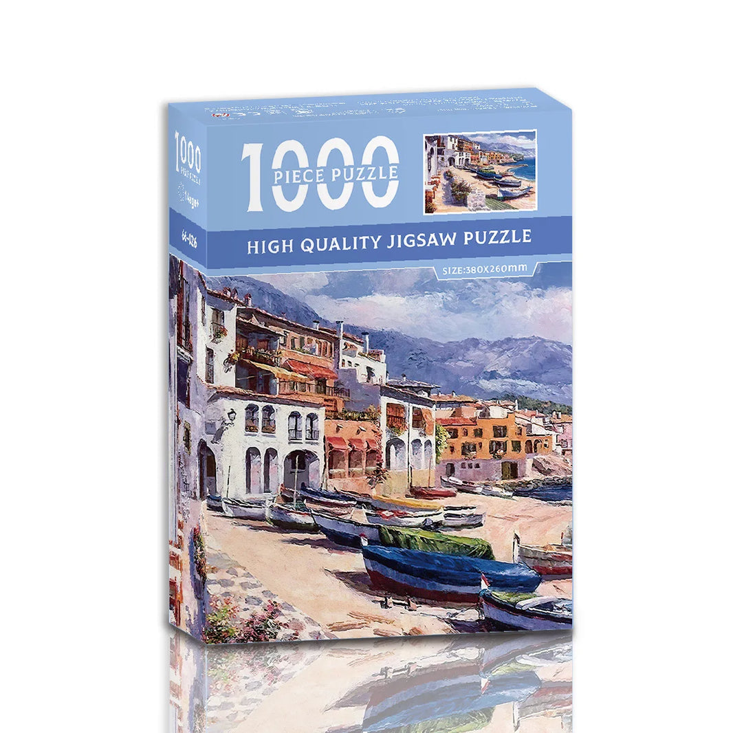 38x26cm Mini Jigsaw Puzzle, 1000 Pieces for Adults, Famous Oil Painting Van Gogh, Christmas Gift Toy, Educational Toy