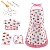 Kids Play Kitchen Set with Chef Apron, Baking Tools & Utensils – Ages 3-6