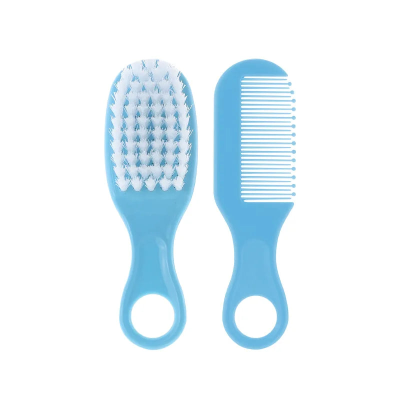 Baby Hairbrush Comb - Portable Newborn & Infant Soft Hair Brush - Toddlers Head Massager & Fetal Head Fat Comb - Kids Hair Care Supplies