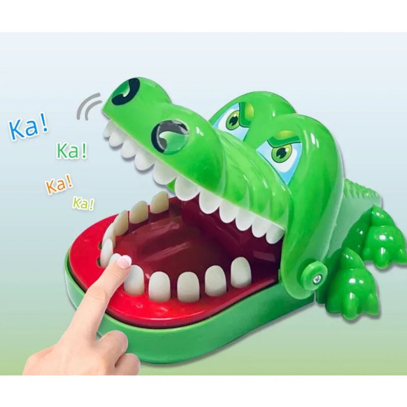 Kids Interactive Finger-Bite Game Toy – Greedy Chameleon & Crocodile Tongue-Spit Challenge, Ages 4+