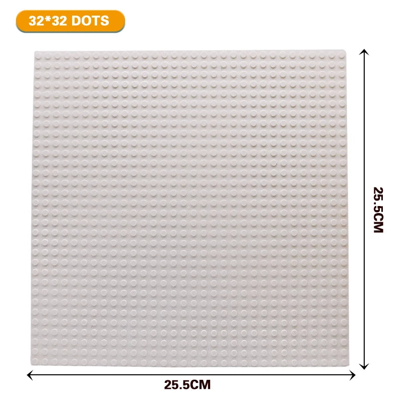 32x32 and 32x16 Dots Classic Base Plates – MOC DIY Plastic Bricks for City Building Blocks Toys