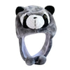 Plush Animal Hat with Moving Ears — 60 cm (23.6 in) Hand-Activated Earflap Beanie & Neck Warmer