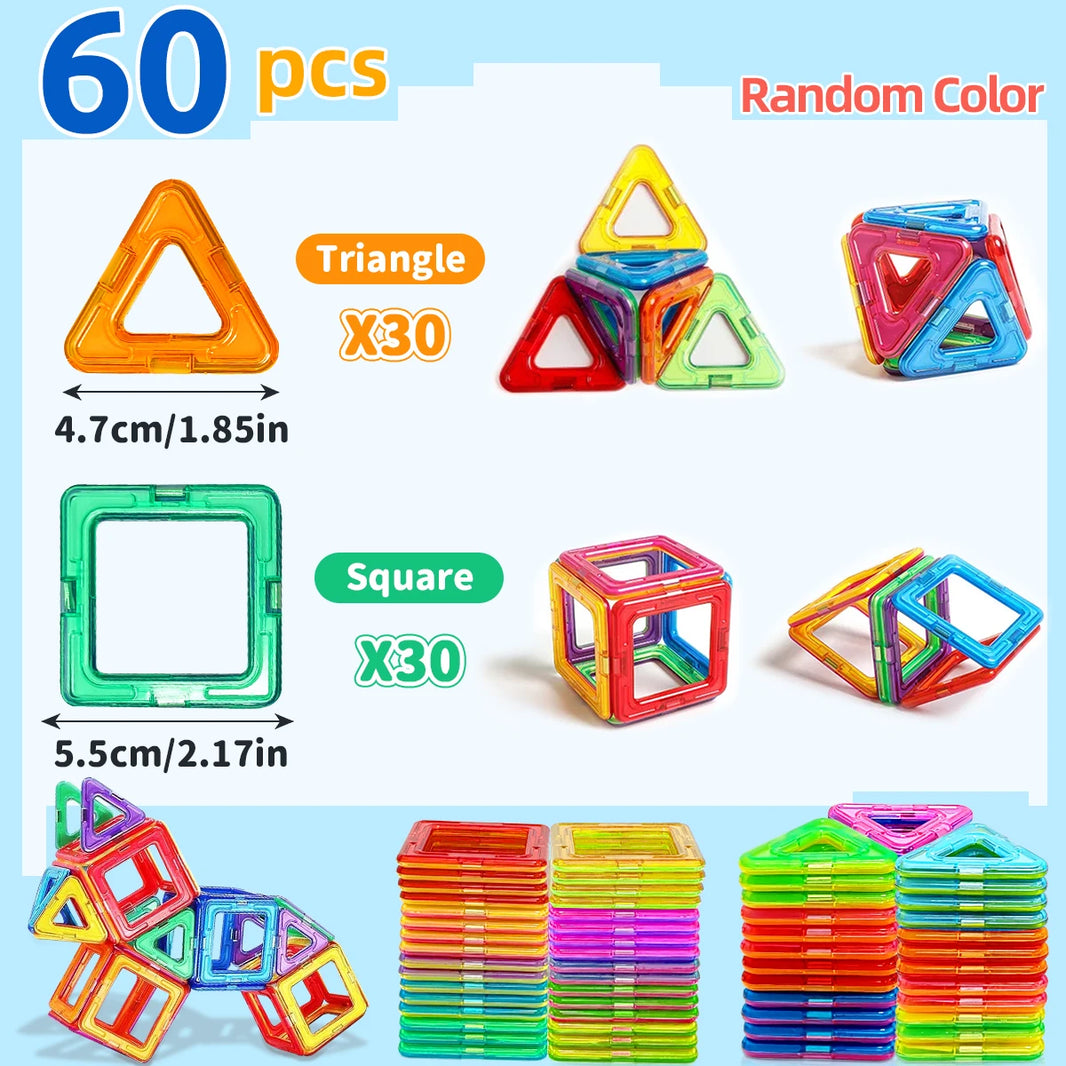 Magnetic Building Blocks Medium Size DIY STEM Construction Toy