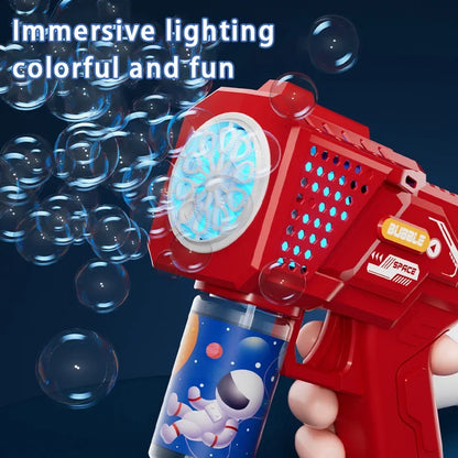 Automatic 10-Hole Bubble Machine for Kids – Battery-Free Electric Bubble Blower, Outdoor Toy