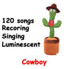 Talking Cactus Toy Rechargeable with Record and Repeat Voice Changer for Kids Spanish English Arabic