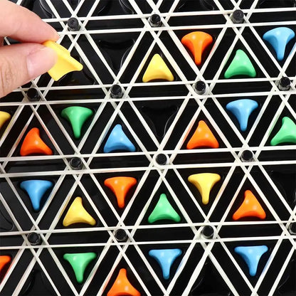 Rubber Band Geometry Chain Chess Logical Thinking Parent-Child Interaction Triangle Chess Desktop Game