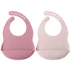 2PCS Silicone Baby Bibs for Toddlers – Waterproof, Solid Color, Adjustable Feeding & Burp Cloths for Newborns & Drooling Scarf - Kidzy Market