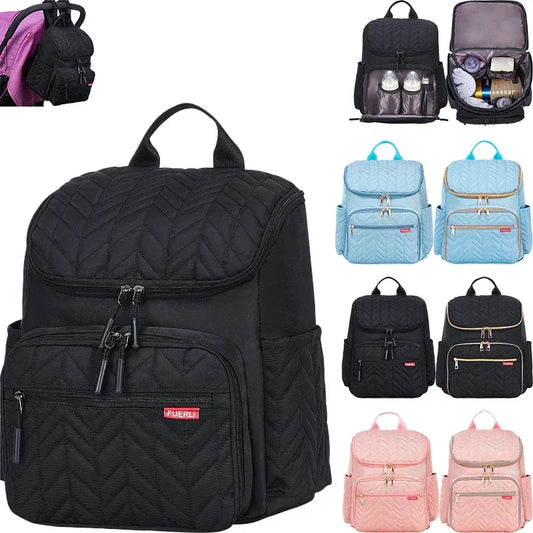 Multifunction Large Capacity Diaper Bag – Waterproof Travel Backpack & Maternity Nursing Handbag for Moms - Kidzy Market
