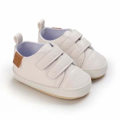 New Baby Shoes Retro Leather Boy Girl Multicolor Toddler Rubber Sole Anti-Slip First Walkers Infant Moccasins