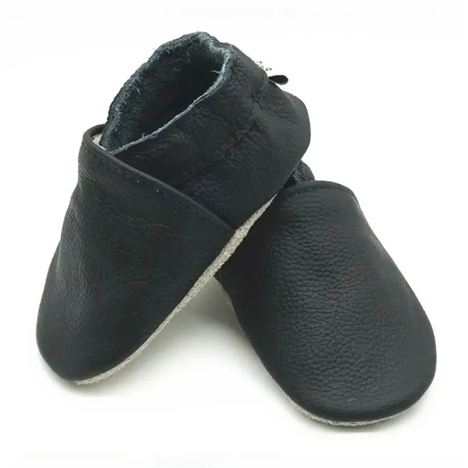 Genuine Leather Baby Shoes – Summer Infant Toddler Moccasins, Soft Sole First Walker Crib Shoes for Baby Boys