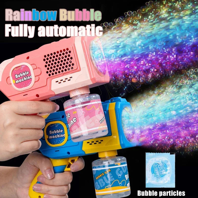 Space Automatic Bubble Gun Bubble Machine for Kids – Non-Toxic ABS Bubble Toy for Outdoor, Beach & Bath