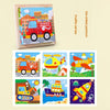 Six-Sided Painted Wooden Puzzle – 3D Traffic & Animal Building Blocks, Early Education Educational Toy for Kids