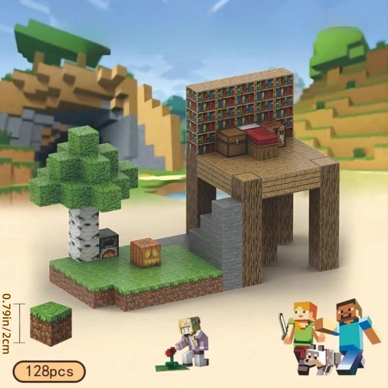 Creative Magnetic Building Block Bricks Famous Scene Architectural Set