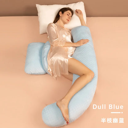 Maternity Pillow for Pregnant Women – U-Shaped Pillow for Neck, Waist, Abdomen, and Leg Support, Perfect for Side Sleepers