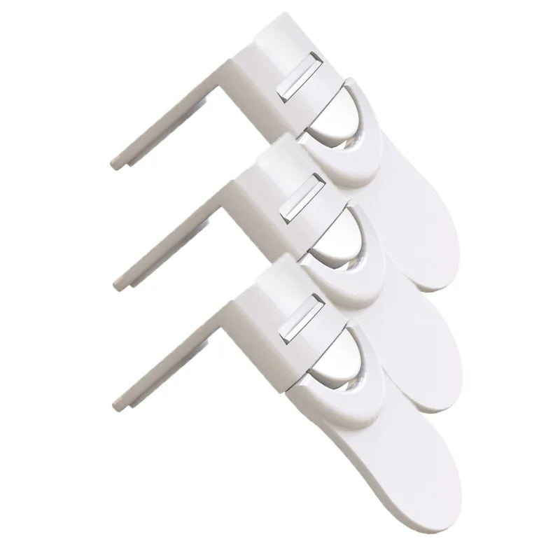 Home Baby Safety Locks Drawer Lock Anti-Pinching Hand Cabinet White Drawer Locks Refrigerator Lock Buckle Children Protection