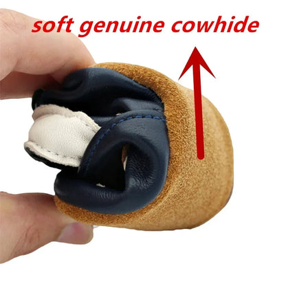 Toddler Baby Shoes – Newborn Infant Boys & Girls Soft Genuine Cowhide Moccasins, First Walkers, Skid-Proof (0-24M)