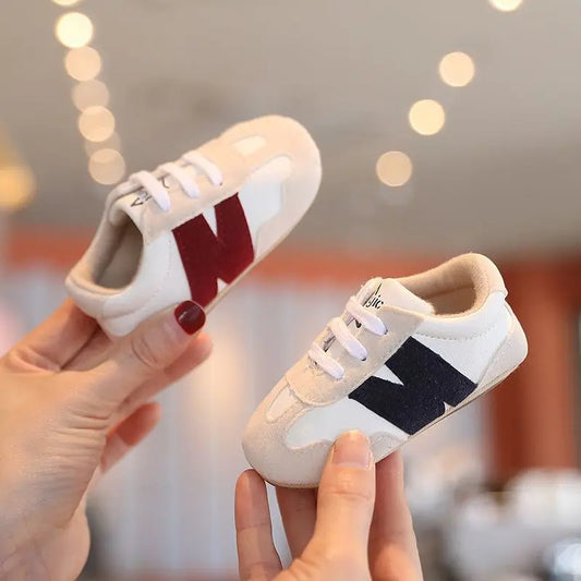 Newborn Baby Classic Sneakers – Anti-Slip Casual Shoes for Boys & Girls, 0-18 Months