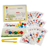 Montessori Color Sorting Wooden Bead Clip Toy – Fine Motor Skills & Color Matching Puzzle for Kids Ages 3-12