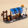 Medieval Building Blocks Playset - Viking Warriors Camp, Pirate Ship & Castle Wall (Compatible with Major Brick Brands)