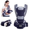 Ergonomic Newborn & Infant Hipseat Baby Carrier Sling — Front & Back Facing Travel Kangaroo Wrap