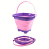 Foldable Silicone Collapsible Beach Bucket Toy for Kids Summer Activities and Travel