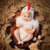 Newborn Photography Clothing Cute Chick Costume, Chicken Outfit with Hat and Bodysuit, Baby Photo Party Clothes for Studio Shooting